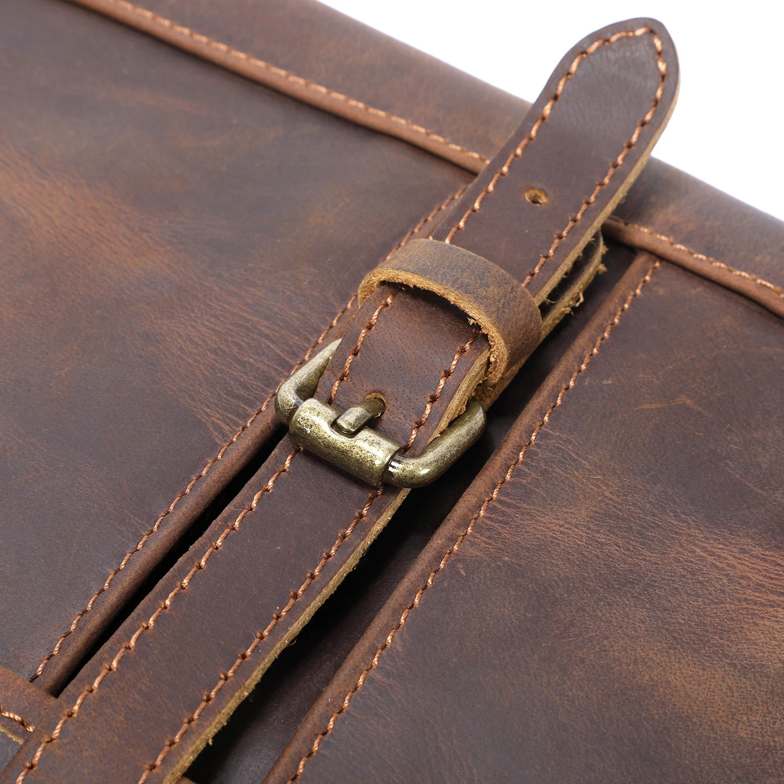 Vintage Leather Messenger Bag | ERIKA - Image 19