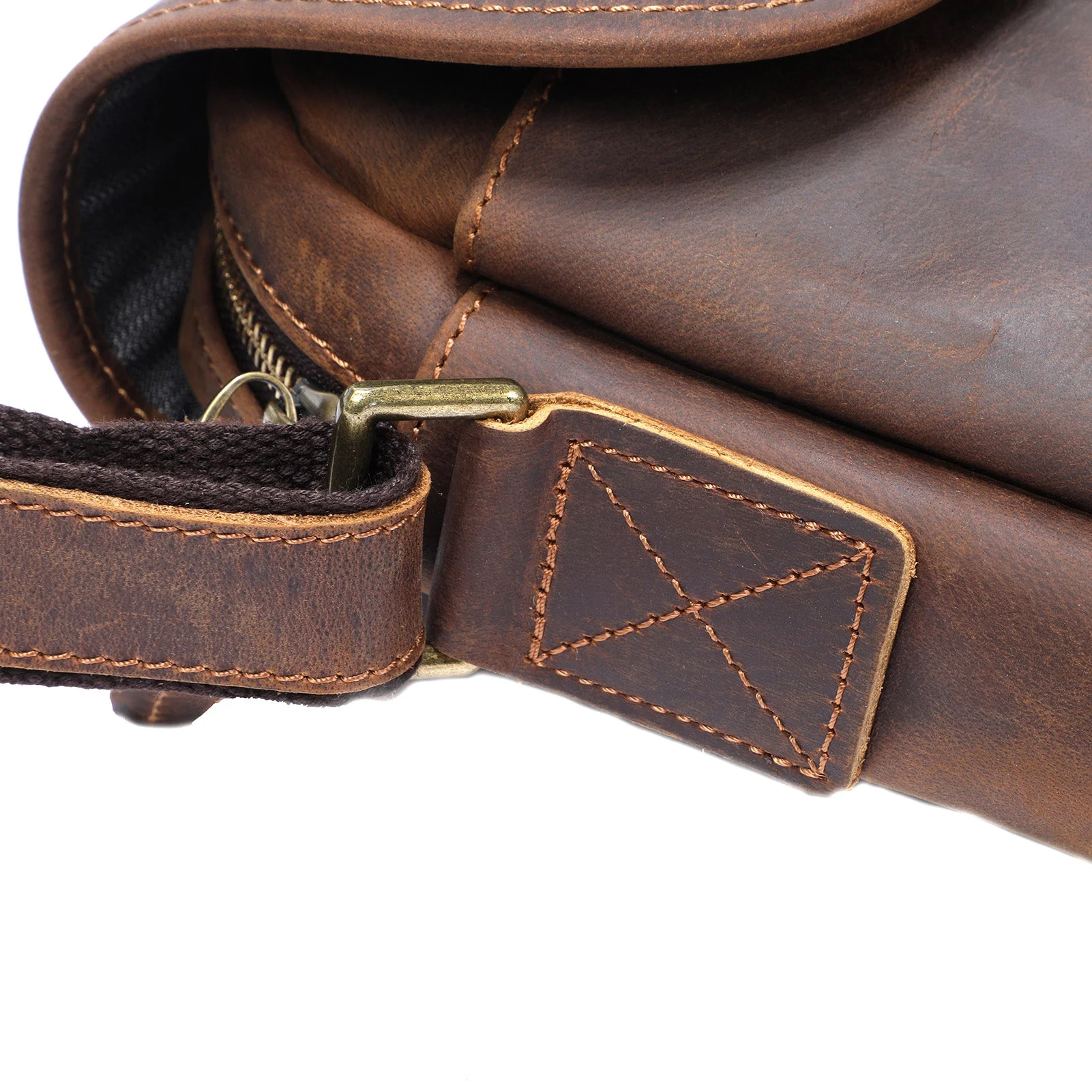 Vintage Leather Messenger Bag | ERIKA - Image 21