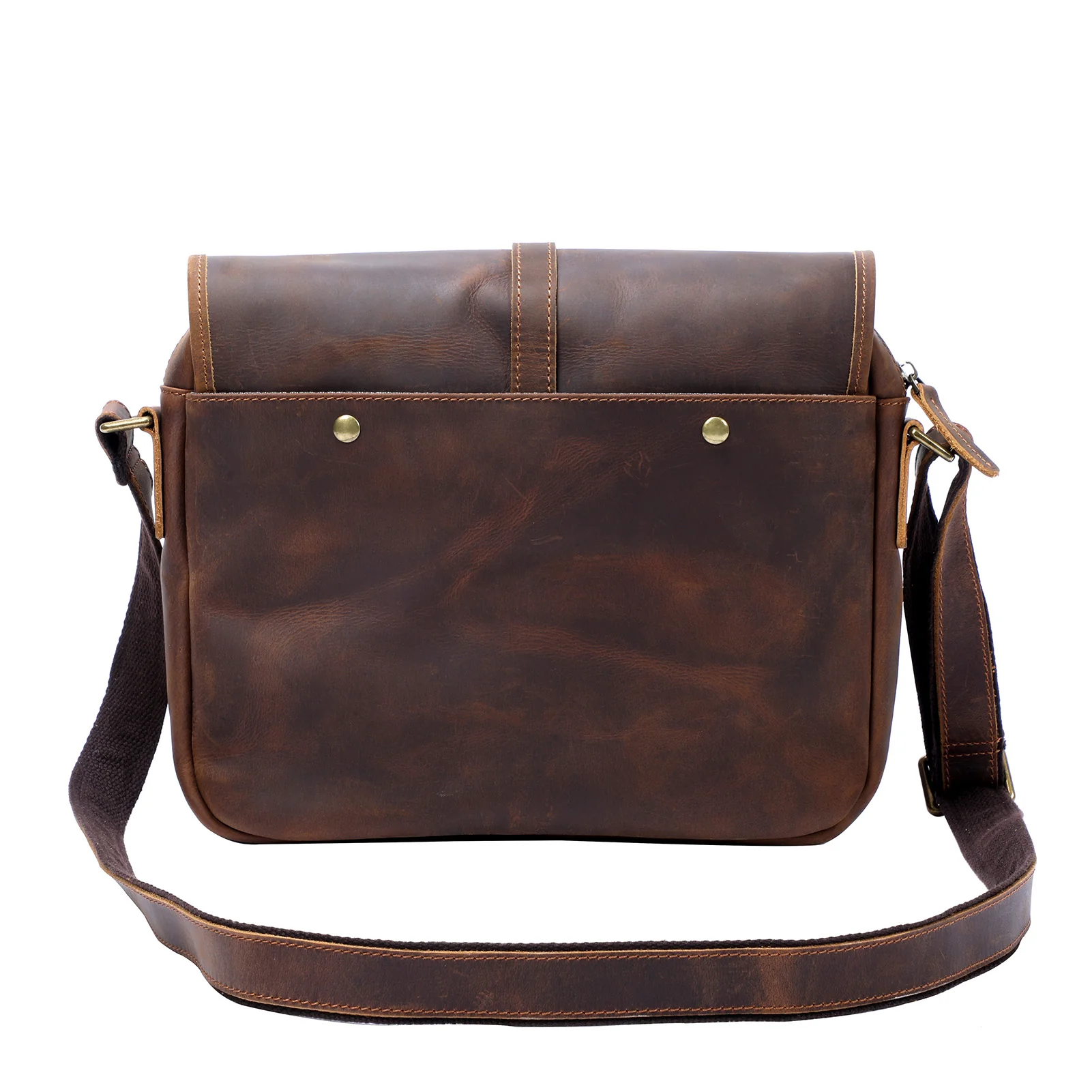 Vintage Leather Messenger Bag | ERIKA - Image 4